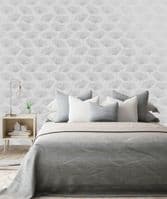 Holden Decor Glistening Fleur Grey/Silver 12920 Wallpaper